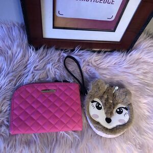 Betsey Johnson Coin Purse Wristlet Pink Bag